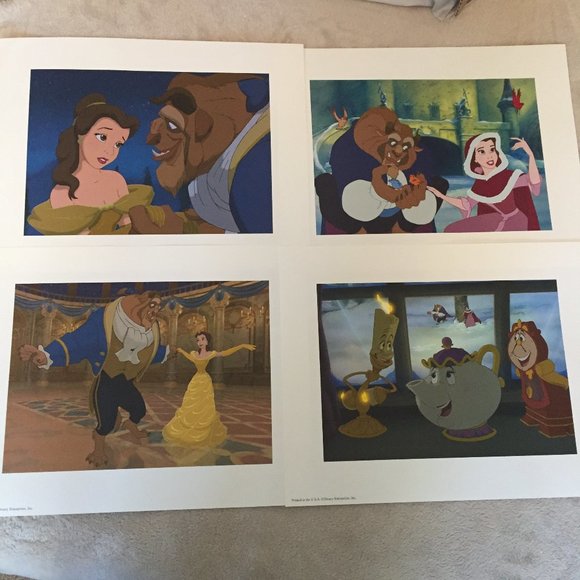 DISNEY Beauty and the Beast Lithograph set - Picture 2 of 2